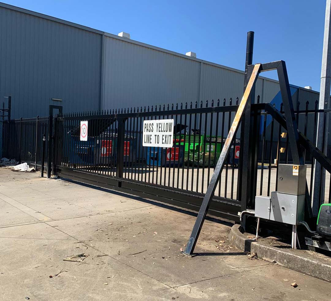 Automatic Gate Repair After Truck Damage - National Entrance Systems