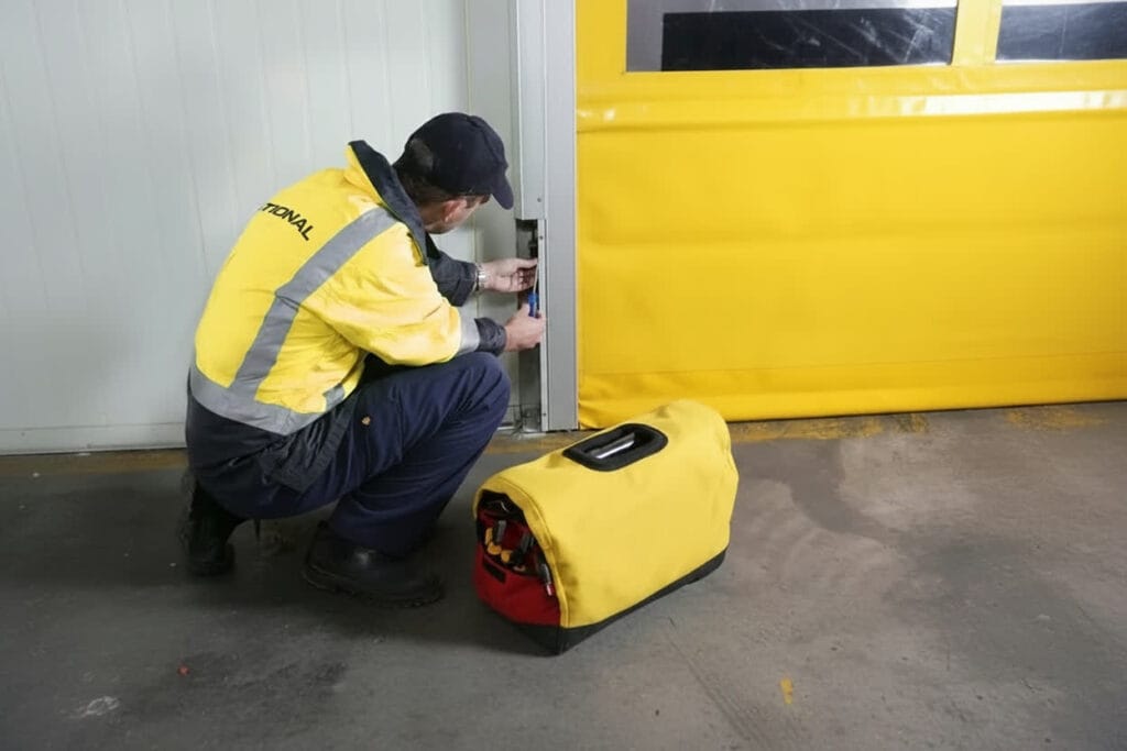 rapid door repair, inspection and maintenance by National technician