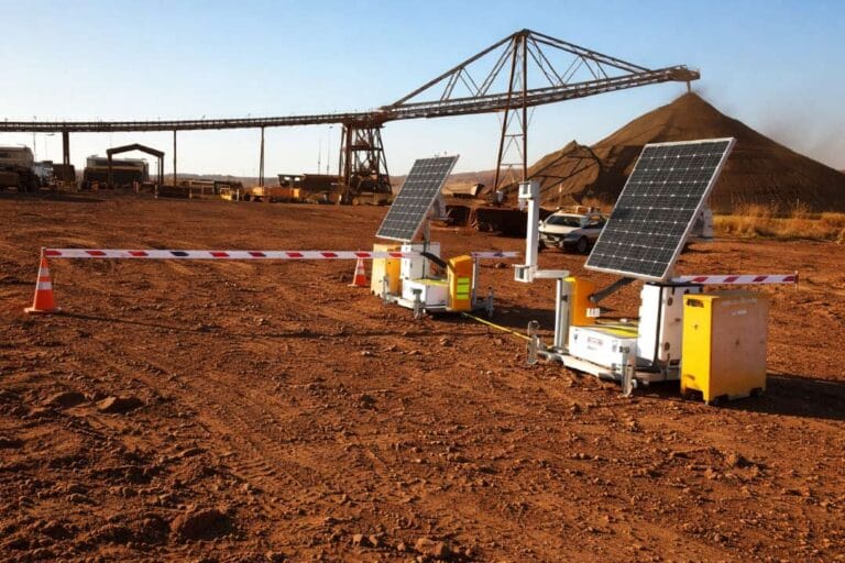 solar powered boom gates